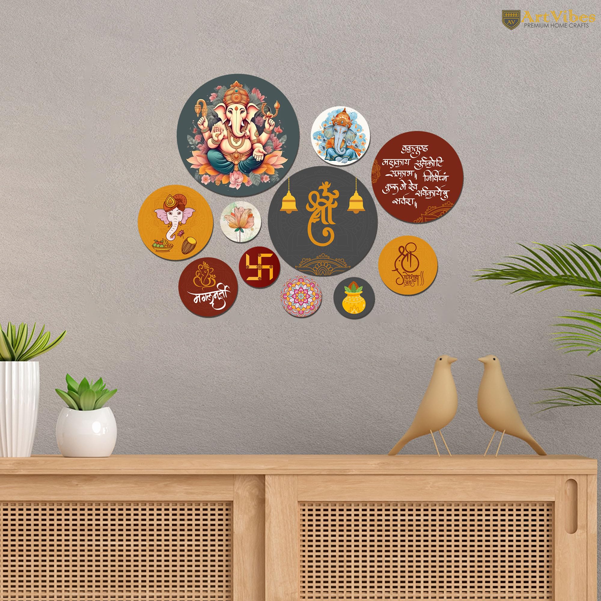 Artvibes Decorative Wooden Wall Hanging Decoration Item For Home | Office | Gift | Decor Art Livingroom, Bedroom | Stylish Moder